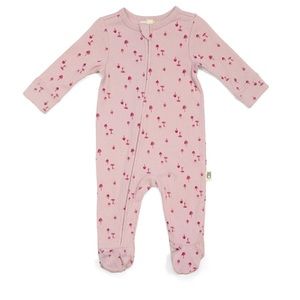 Organic Cotton Rabbit+Bear zipper coveralls 3-6 months